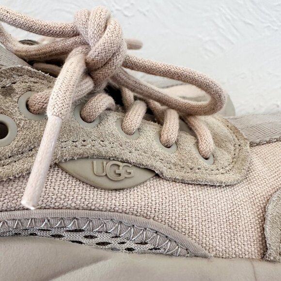 UGG | LA Cloud Low Trainer‎ Putty Tan Suede Sneakers Shoes Size 6 - Picture 7 of 8